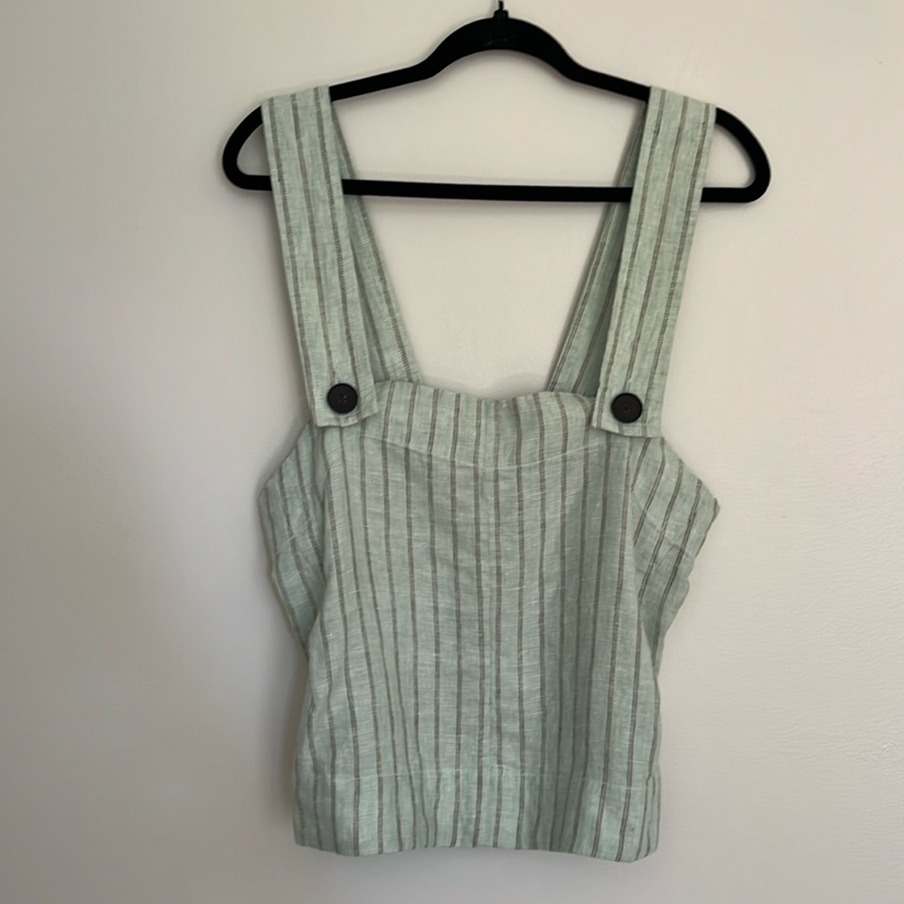 Brand New Everlane Striped Teal Tank